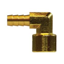 32411 90 - deg Elbow, 1/2 - in Hose Barb x 1/2 - in Female NPTF, Brass - GetHydraulics.com