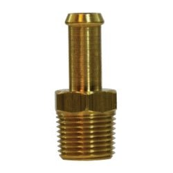 32474 Connector, 5/8 in Barbed x 3/4 in Barbed, Brass - GetHydraulics.com