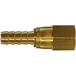 32475 Swivel Adapter, 1/2 in Hose Barbed x 3/8 in FNPTF, Brass - GetHydraulics.com