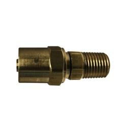 32746 Reusable Hose Adapter, 1/2 in Hose Barbed x 1/2 in MNPTF, Brass - GetHydraulics.com