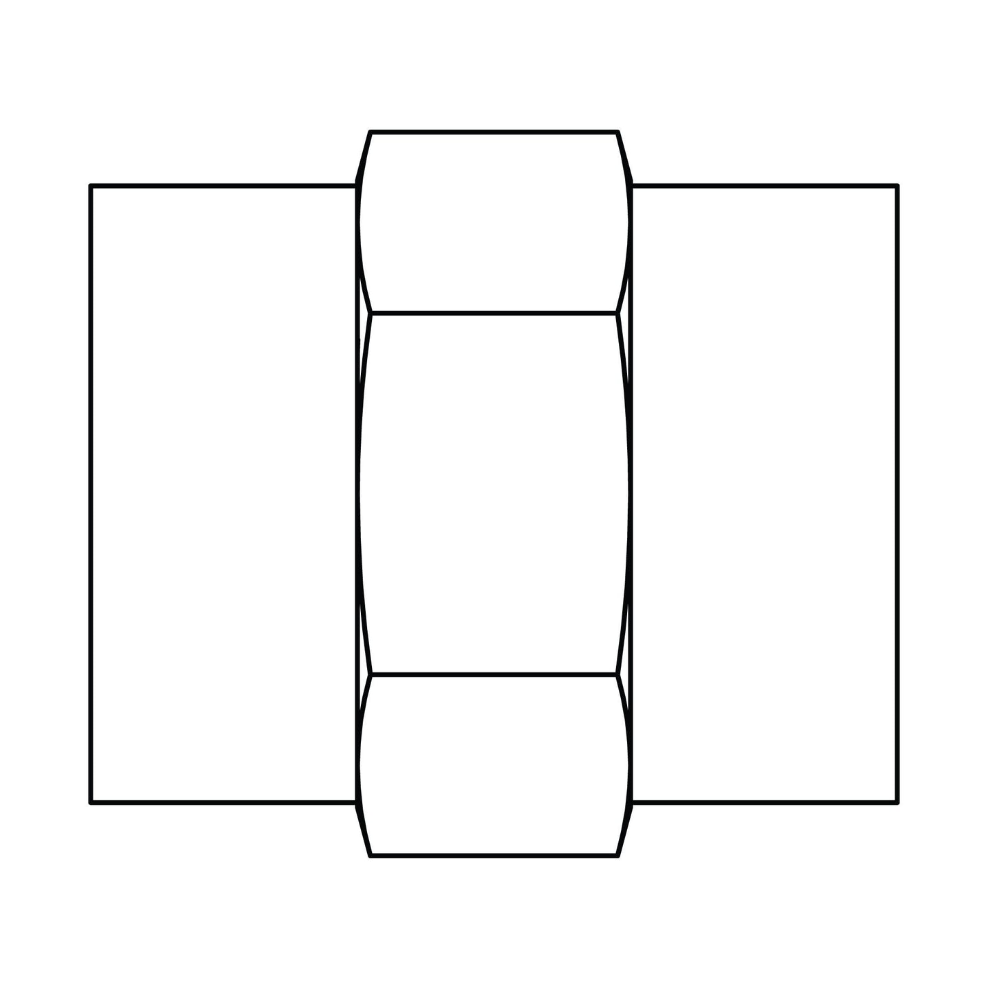 3300 - 12 - 08 Pipe Coupling, Brass - GetHydraulics