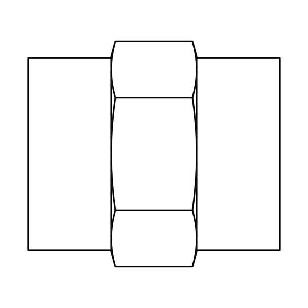 3300-08-08 Pipe Coupling, Brass