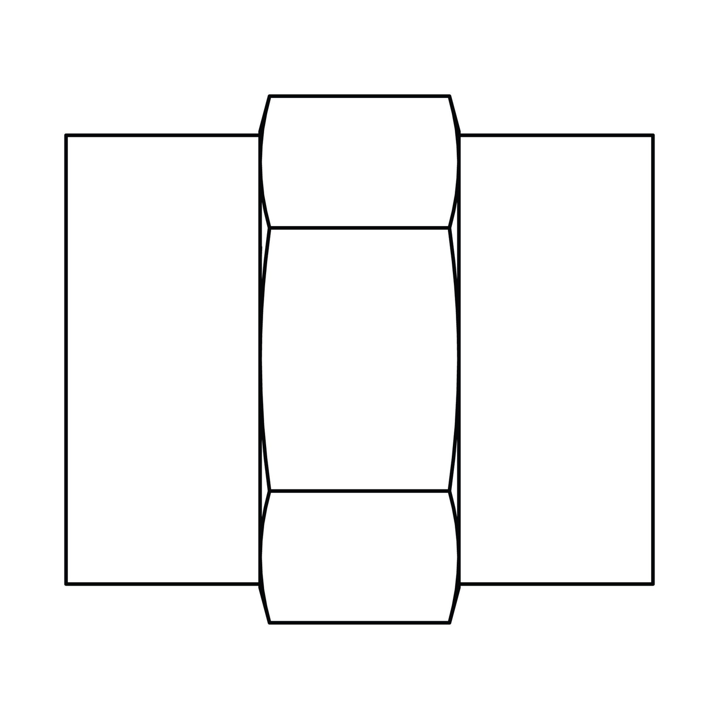 3300-12-06 Pipe Coupling, Brass