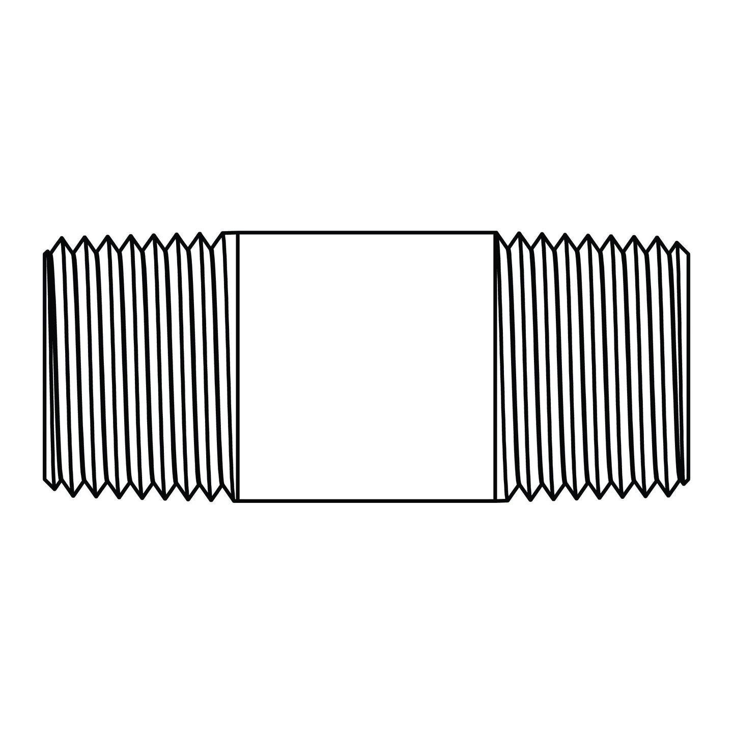 3327 - 02 - 02 - 8.0 Long Pipe Nipple, Brass - GetHydraulics