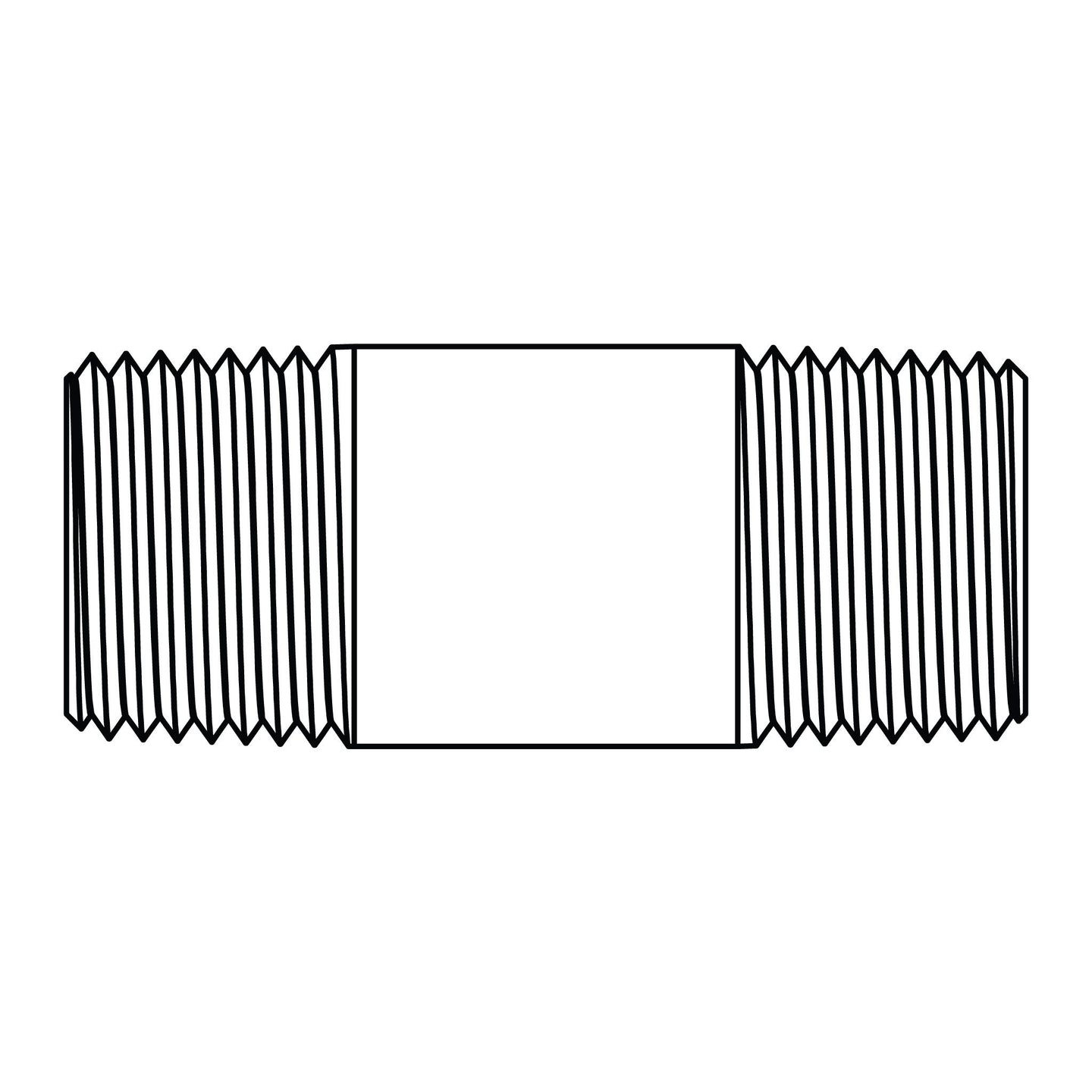 3327-02-02-1.5 Long Pipe Nipple, Brass