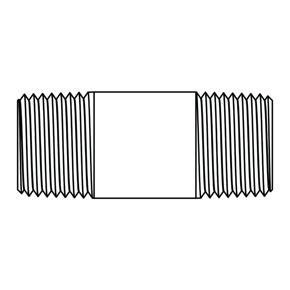 3327-02-02-8.0 Long Pipe Nipple, Brass