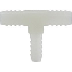 33424W Reducing Branch Tee, 1/4 in Hose Barbed x 1/4 in Hose Barbed x 1/2 in Hose Barbed, Nylon - GetHydraulics.com