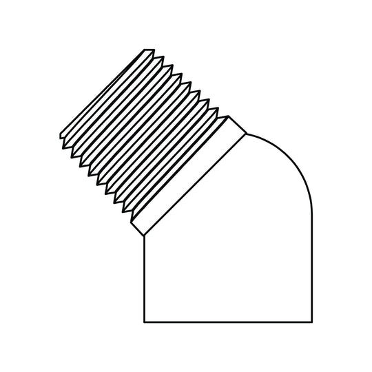 3350 - 02 - 02 Street Pipe Elbow 45 , Brass - GetHydraulics.com