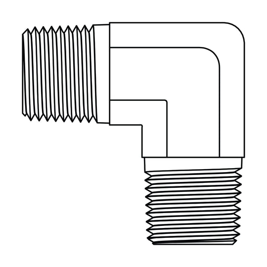 3390 - 04 - 02 Pipe Elbow 90 , Brass - GetHydraulics.com