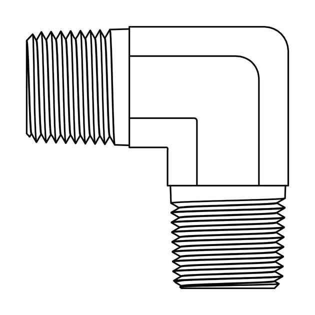 3390 - 04 - 02 Pipe Elbow 90 , Brass - GetHydraulics.com