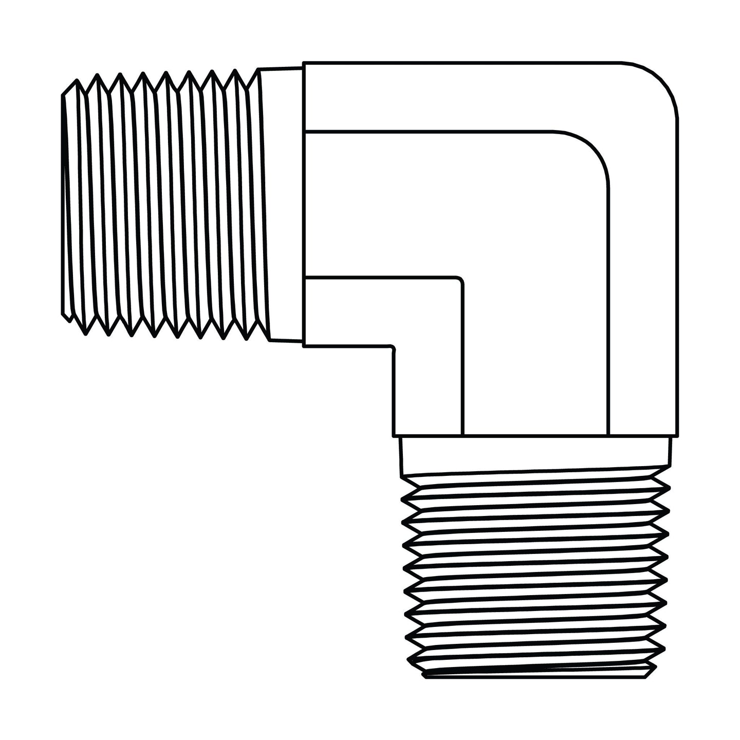 3390-08-08 Pipe Elbow 90°, Brass