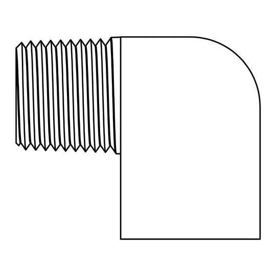 3400 - 06 - 04 Street Pipe Elbow 90 , Brass - GetHydraulics.com