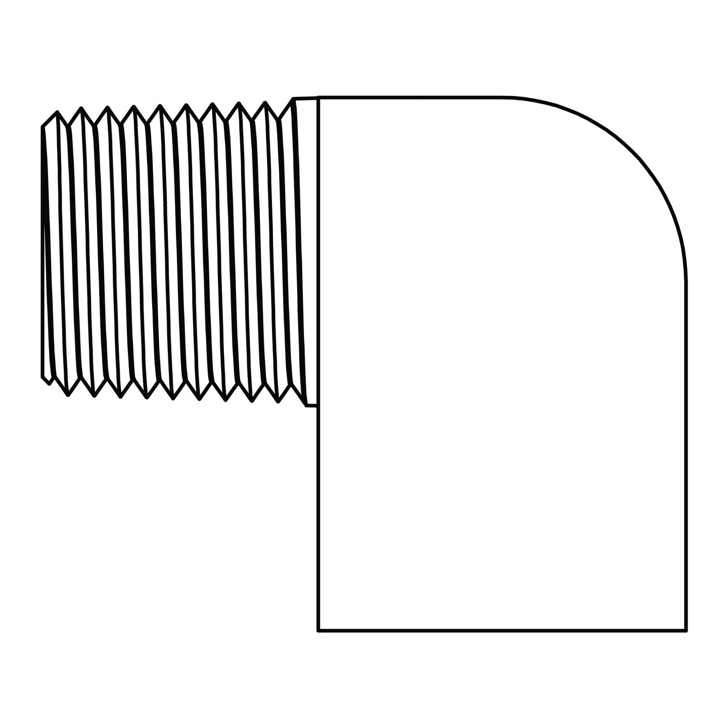 3400 - 12 - 12 Street Pipe Elbow 90°, Brass - GetHydraulics