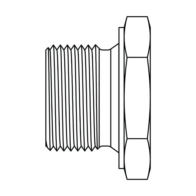 3408 - 12 BSPP Plug - GetHydraulics.com