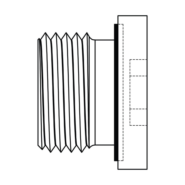 3408 - HHP - 02 BSPP Hollow Hex Plug - GetHydraulics.com