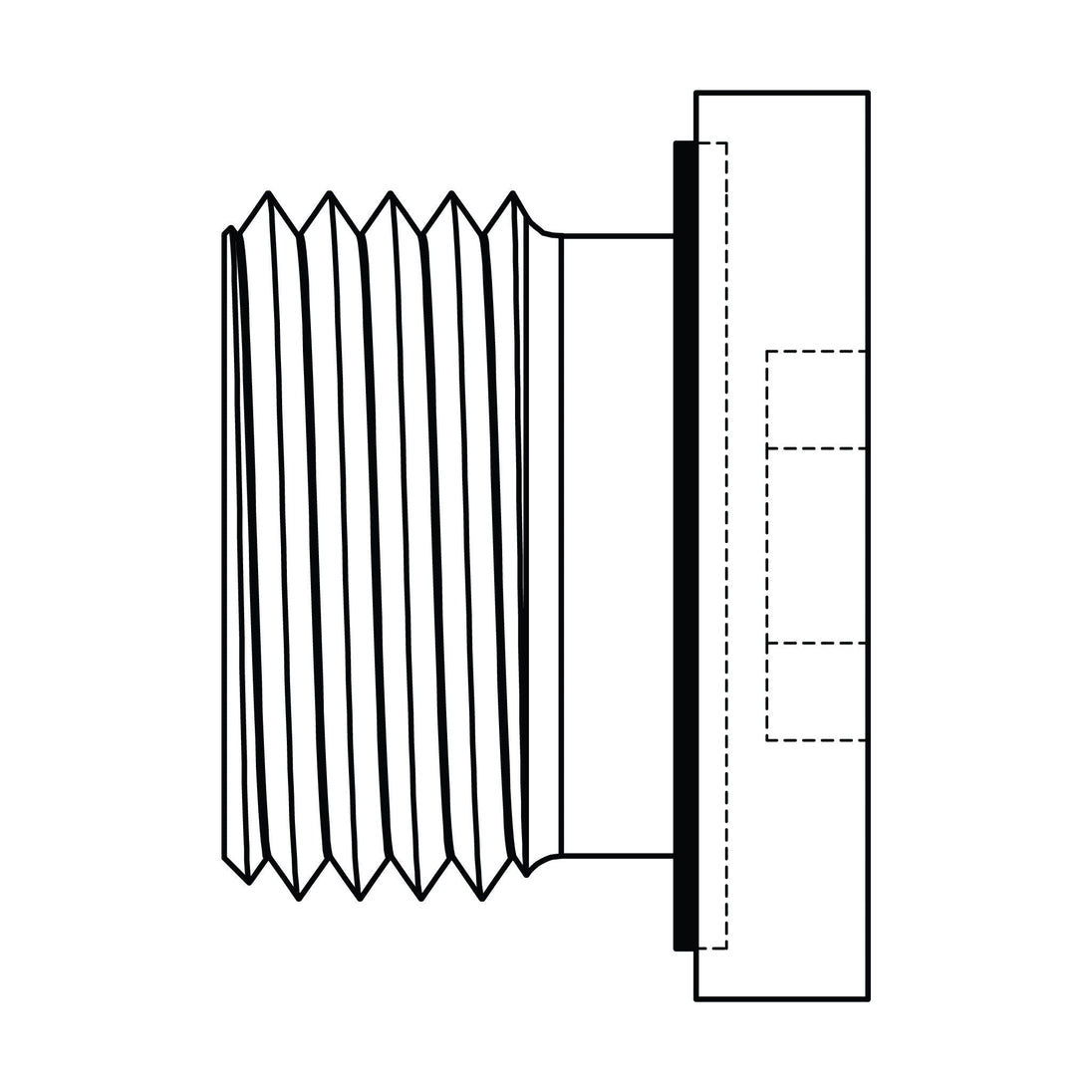 3408 - HHP - 04 BSPP Hollow Hex Plug - GetHydraulics.com