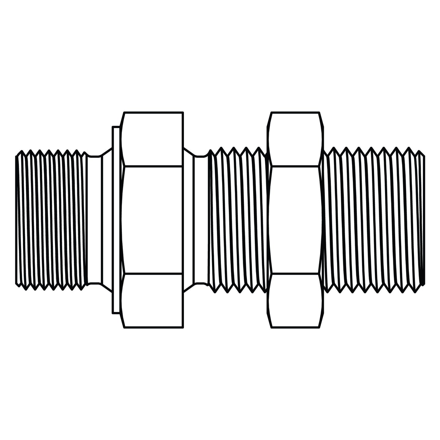 3421 - 08 - 12 BSPP Bulkhead Union - GetHydraulics.com