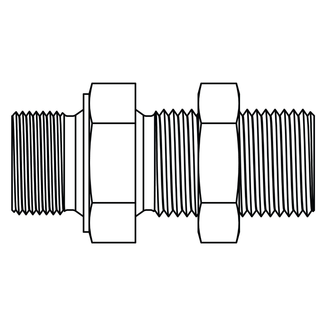 3421 - 24 - 24 BSPP Bulkhead Union - GetHydraulics.com