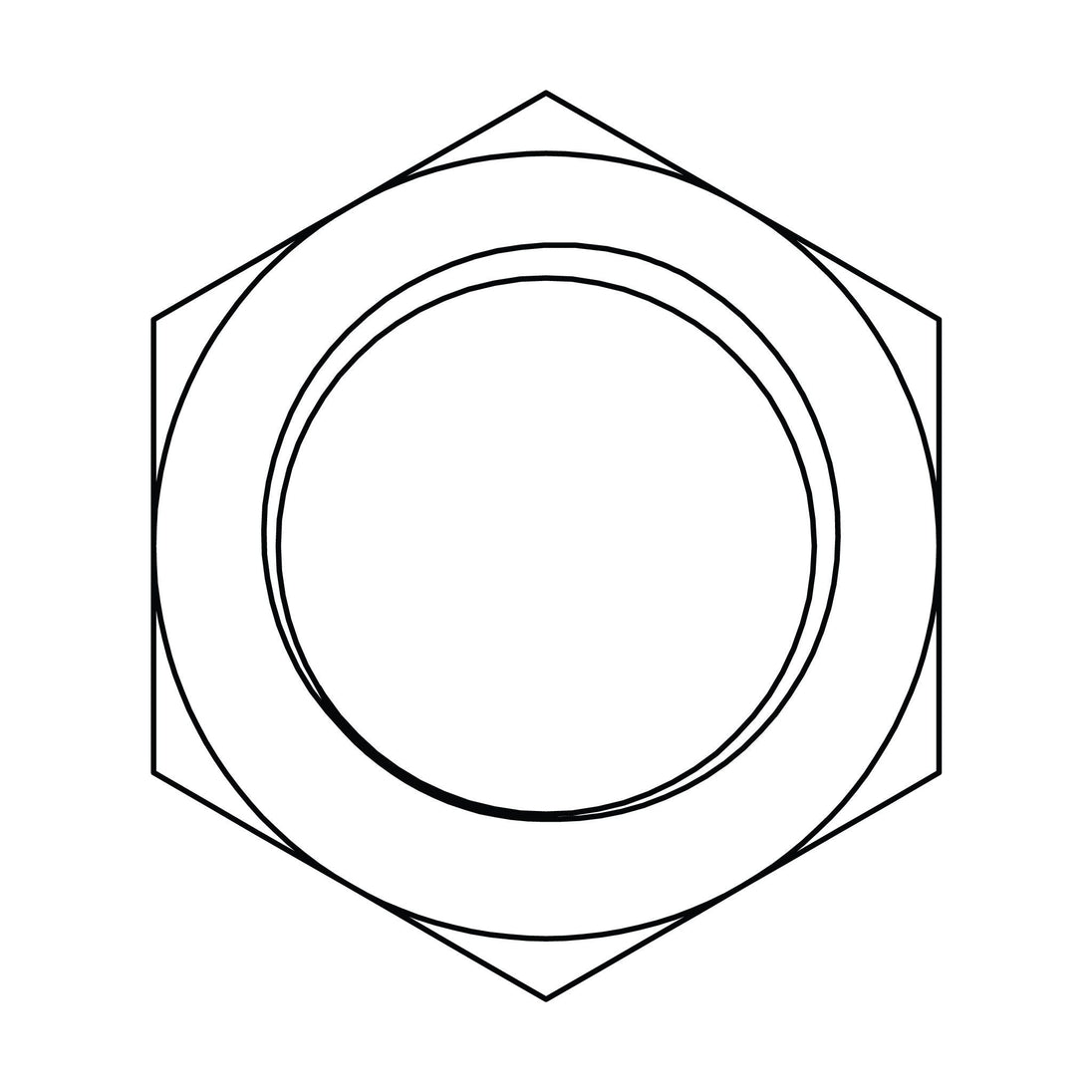3422 - 10 BSPP Bulkhead Locknut - GetHydraulics.com