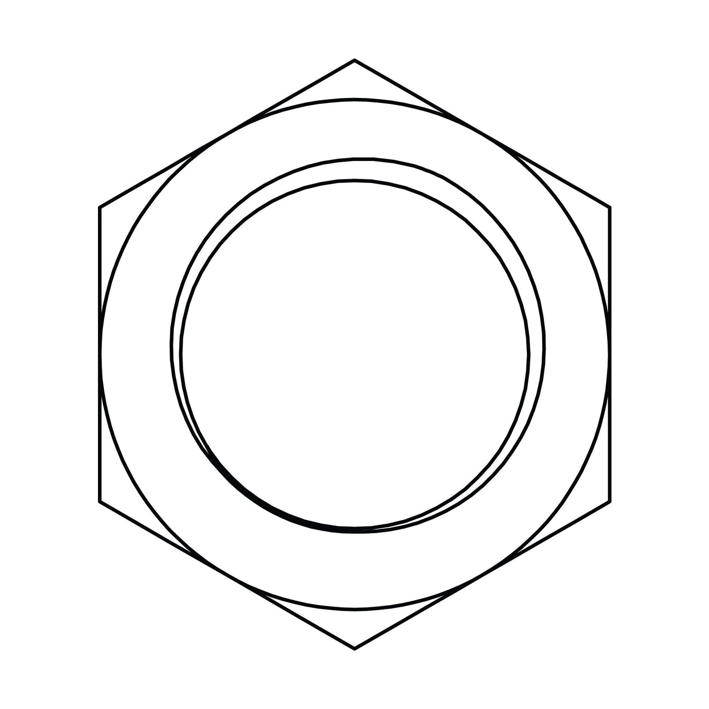 3422 - 24 BSPP Bulkhead Locknut - GetHydraulics.com