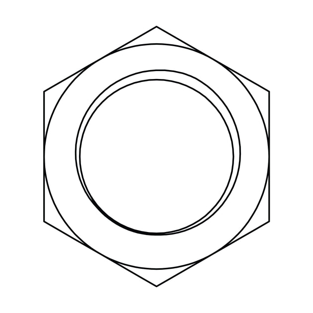 3422 - 32 BSPP Bulkhead Locknut - GetHydraulics.com