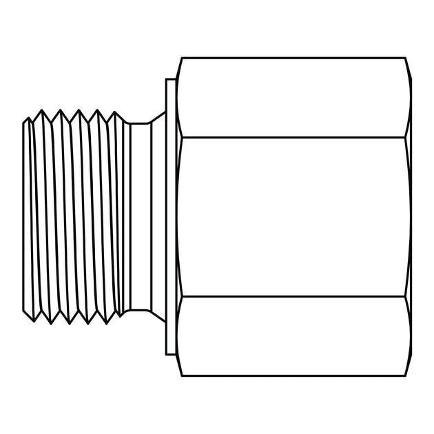 3435 - 16 - 12 BSPP to BSPP Extended Bushing - GetHydraulics.com