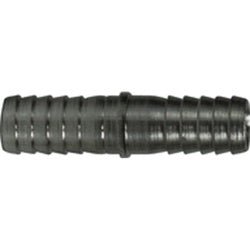 34535 Straight Splicer, 3/8 in Hose Barbed x 3/8 in Hose Barbed, Stainless Steel - GetHydraulics.com