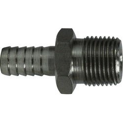 34588 Adapter, 1/4 in Hose Barbed x 1/4 in MIP, Stainless Steel - GetHydraulics.com