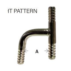 34854 Wye Tee, 3/8 in Hose Barbed x 3/8 in Hose Barbed x 3/8 in Hose Barbed, Stainless Steel - GetHydraulics.com