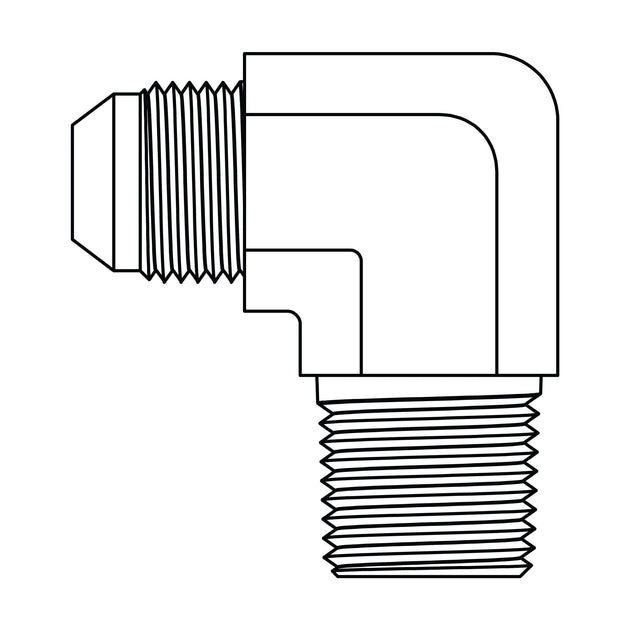 3501 - 08 - 04 JIC to BSPT Elbow 90 - GetHydraulics.com