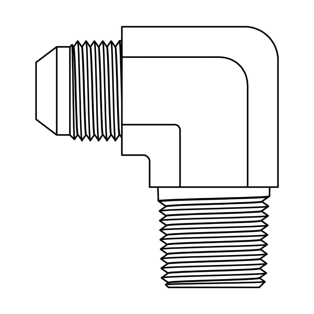 3501 - 32 - 32 JIC to BSPT Elbow 90 - GetHydraulics.com