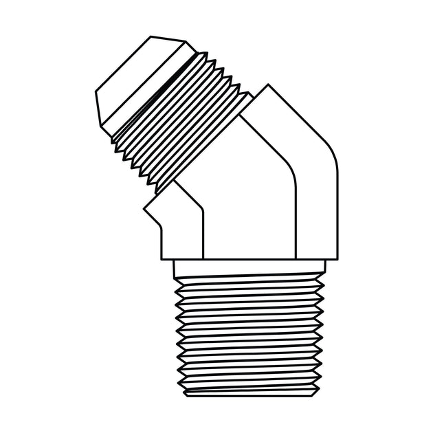 3503 - 16 - 12 JIC to BSPT Elbow 45 - GetHydraulics.com