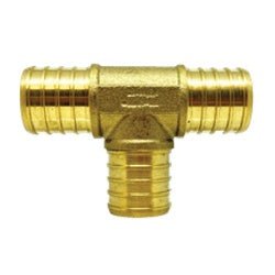 35041 Cold Expansion Union Tee, 1/2 in PEX x 1/2 in PEX x 1/2 in PEX, Brass - GetHydraulics.com