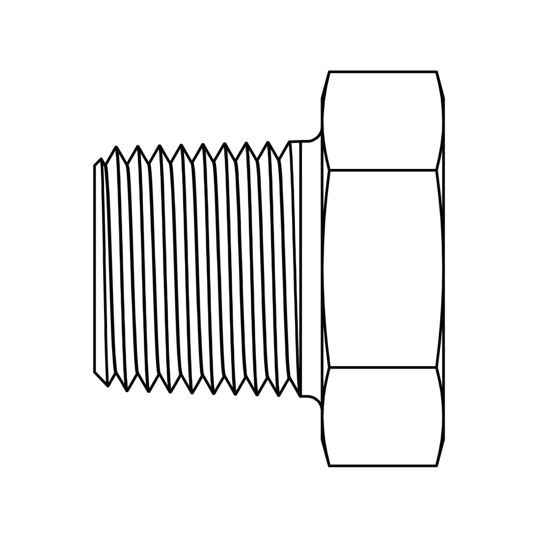 3506 - 08 - 04 BSPT Reducer Bushing - GetHydraulics.com