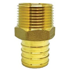 35080 Adapter, 3/4 - in PEX x 3/4 - in Male NPTF, Lead - Free Brass - GetHydraulics.com