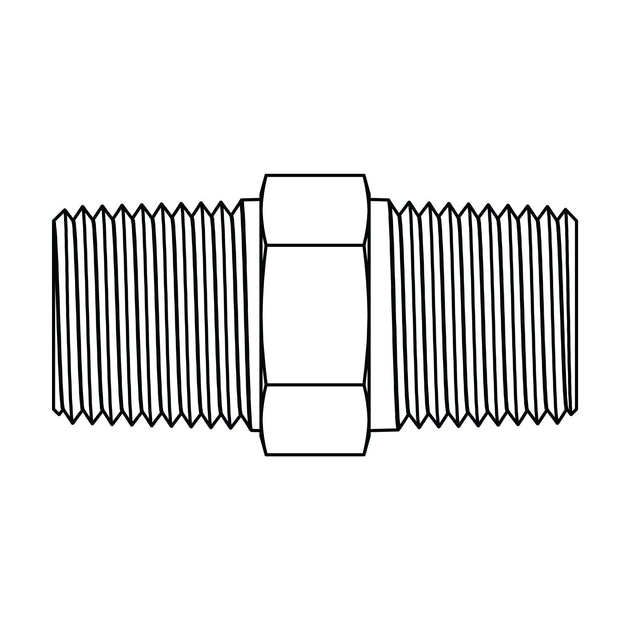 3524 - 08 - 08 BSPT to Pipe - GetHydraulics.com