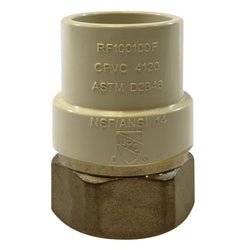 35403LF Adapter, 1/2 in CPVC x 1/2 in FIP, Brass - GetHydraulics.com