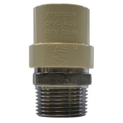 35418SS Adapter, 2 in CPVC x 2 in Male IPS, Stainless Steel - GetHydraulics.com
