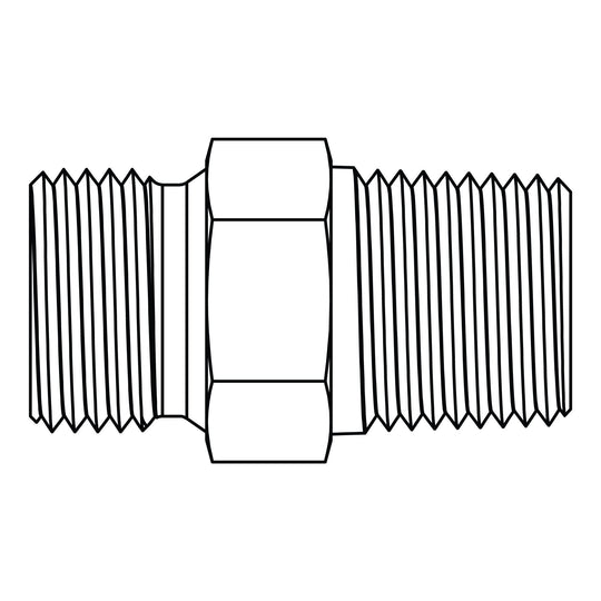 3544 - 02 - 02 BSPP to BSPT - GetHydraulics.com