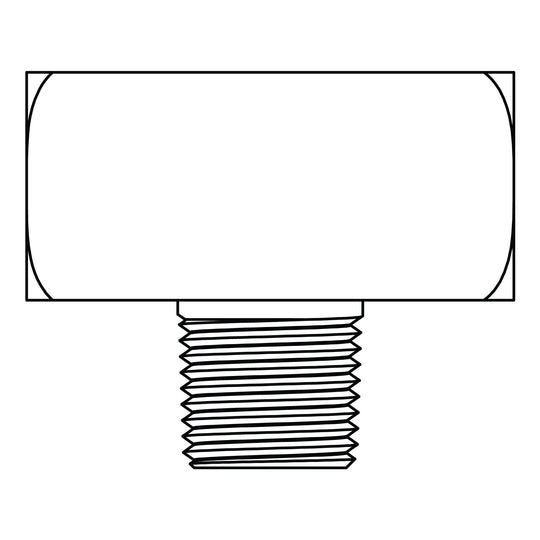 3600 - 02 - 02 - 02 Pipe Branch Tee, Brass - GetHydraulics.com