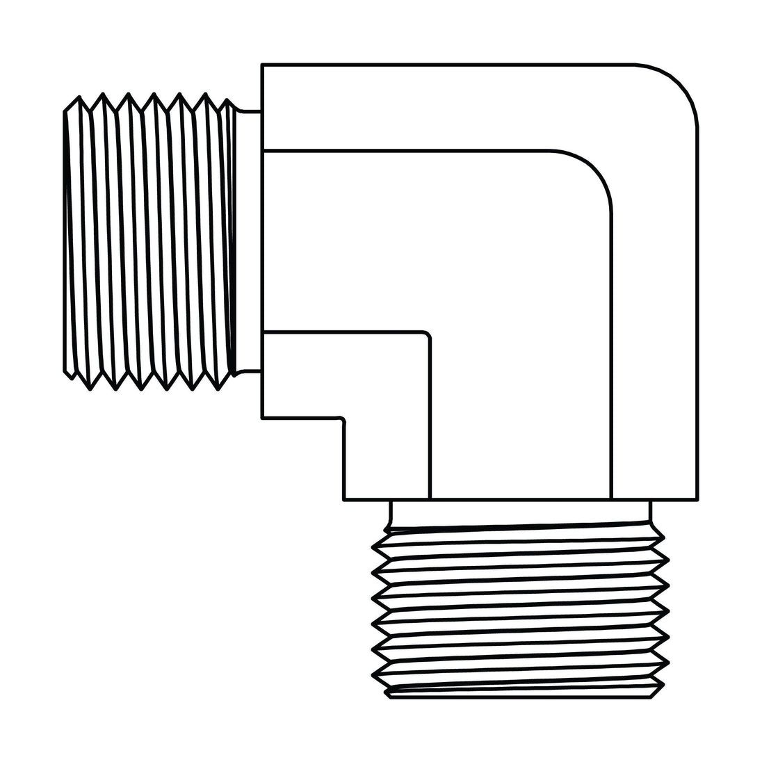 3601 - 06 - 06 BSPP to BSPP Elbow 90 - GetHydraulics.com