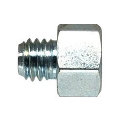 36305 Adapter, 1/4 - 28 x M8 x 1 Thread, Taper Threaded x Male Metric Thread, 3/8 in Hex, Zinc - Plated - GetHydraulics.com