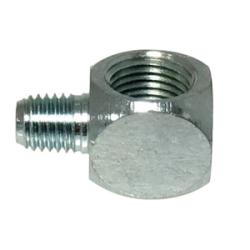 36373 90 - deg Extra Short Elbow, 1/8 - in Female NPTF x 1/8 - 27 PTF SAE, Zinc - Plated Steel - GetHydraulics.com