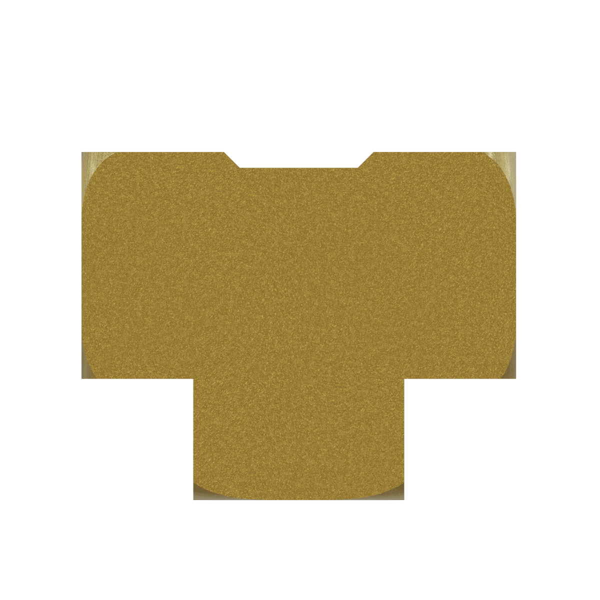 3700 - 06 - 06 - 06 Pipe Tee, Brass - GetHydraulics