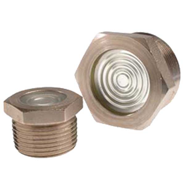 3700 PSI Hydraulic Metal Sight Glasses (NPT - PLUG) - GetHydraulics