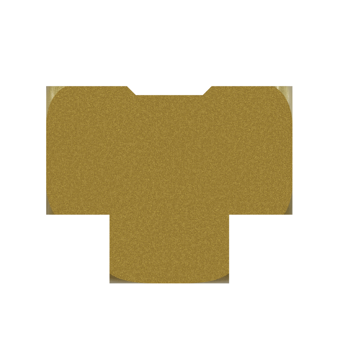 3700-08-08-08 Pipe Tee, Brass