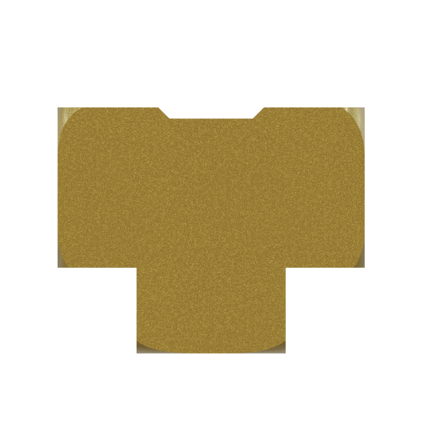 3700-04-04-04 Pipe Tee, Brass