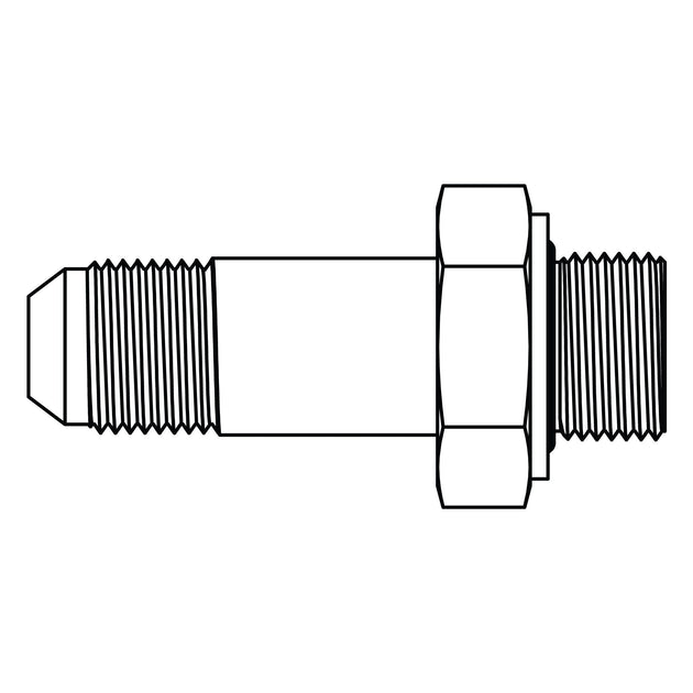 3800 - L - 06 - 04 JIC to BSPP - Long - GetHydraulics.com