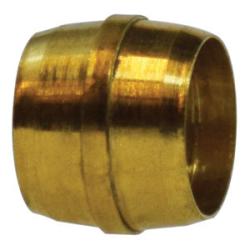 38002 Sleeve, 3/8 in Tube OD x 3/8 in Tube OD, Brass - GetHydraulics.com