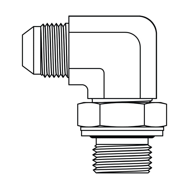 3801 - 05 - 04 JIC to BSPP Elbow 90 - GetHydraulics.com